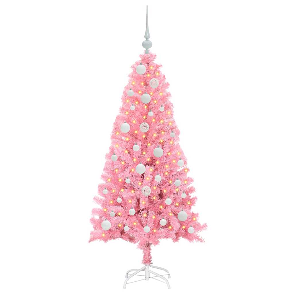 Karácsonyfa Rózsaszín 120 cm PVC