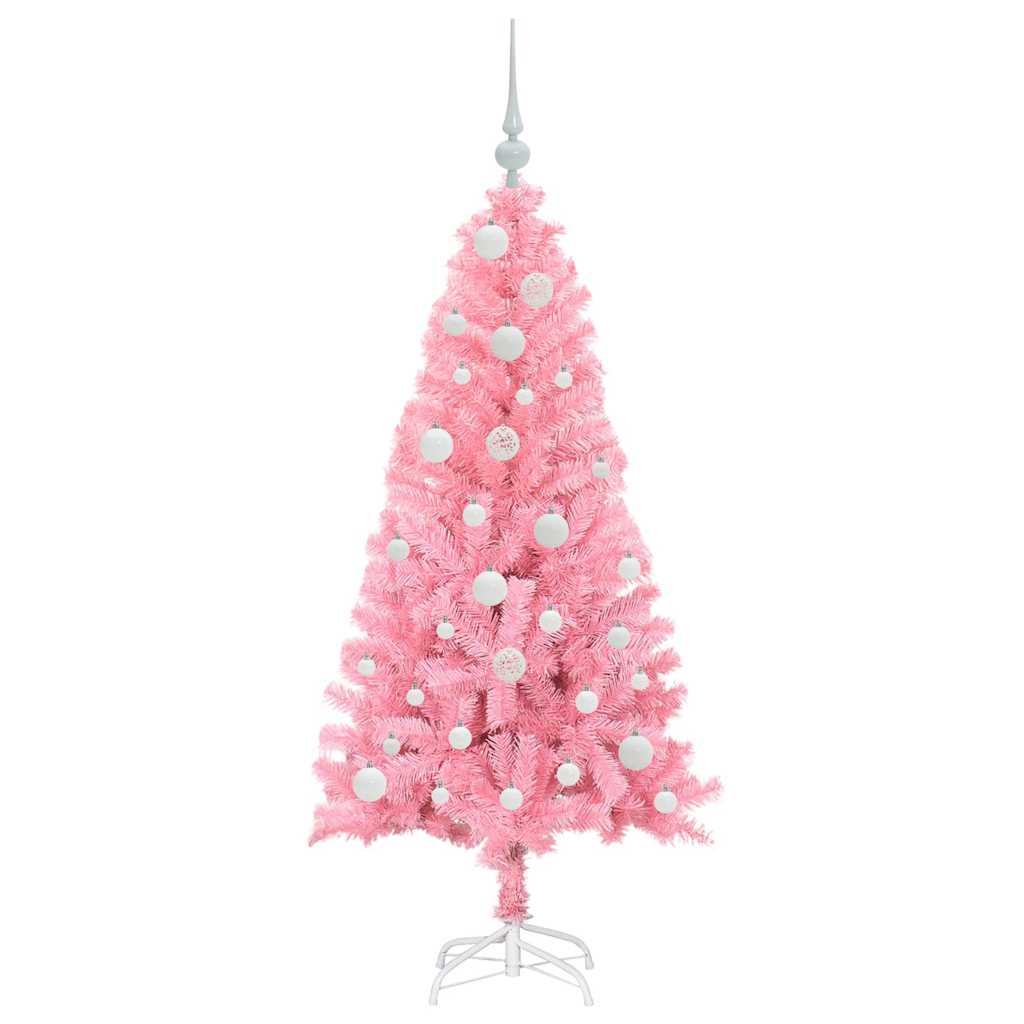 Karácsonyfa Rózsaszín 120 cm PVC