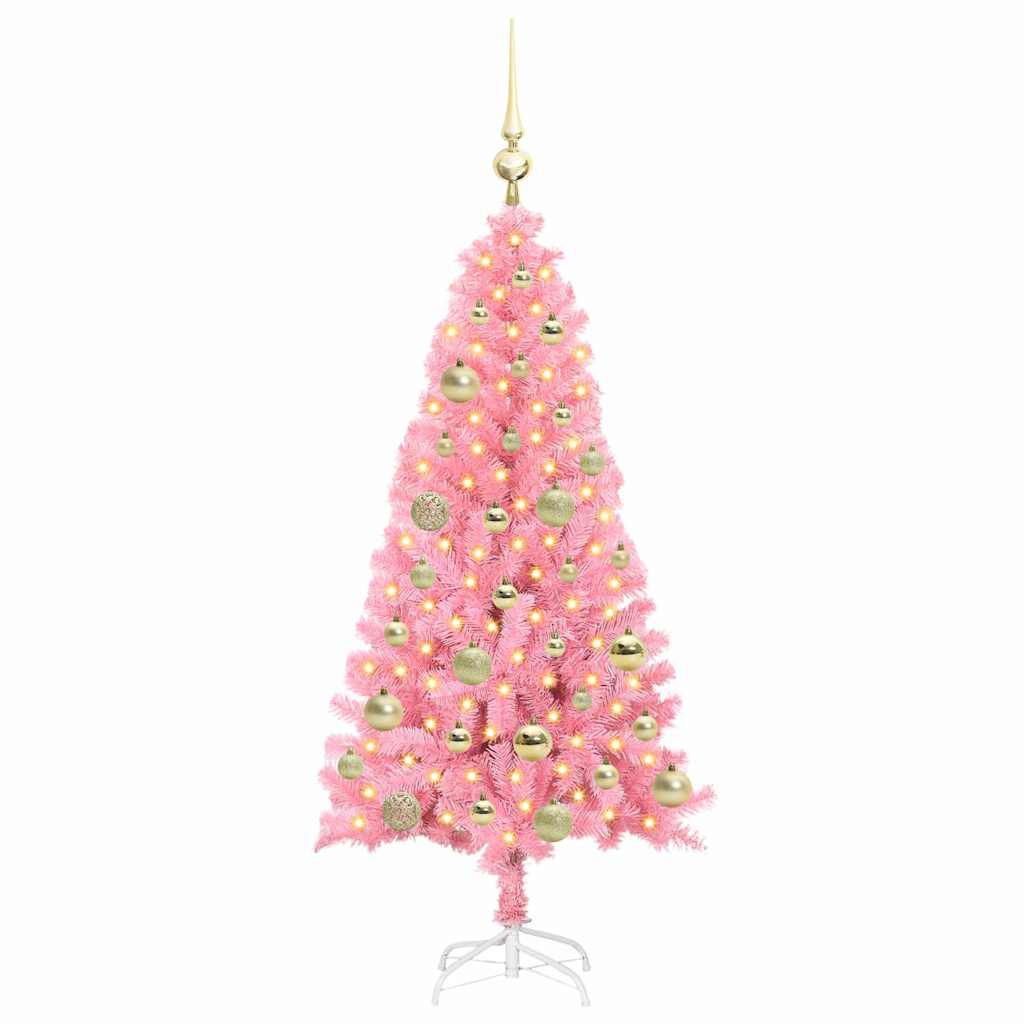 Karácsonyfa Rózsaszín 120 cm PVC