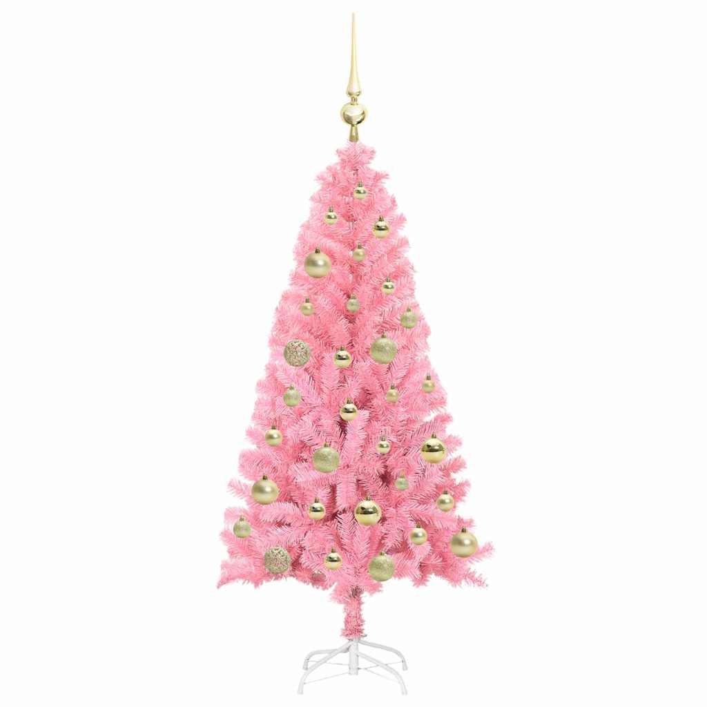 Karácsonyfa Rózsaszín 120 cm PVC