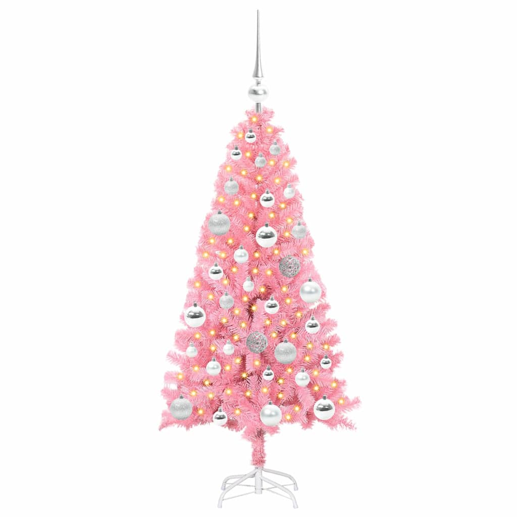 Karácsonyfa Rózsaszín 120 cm PVC