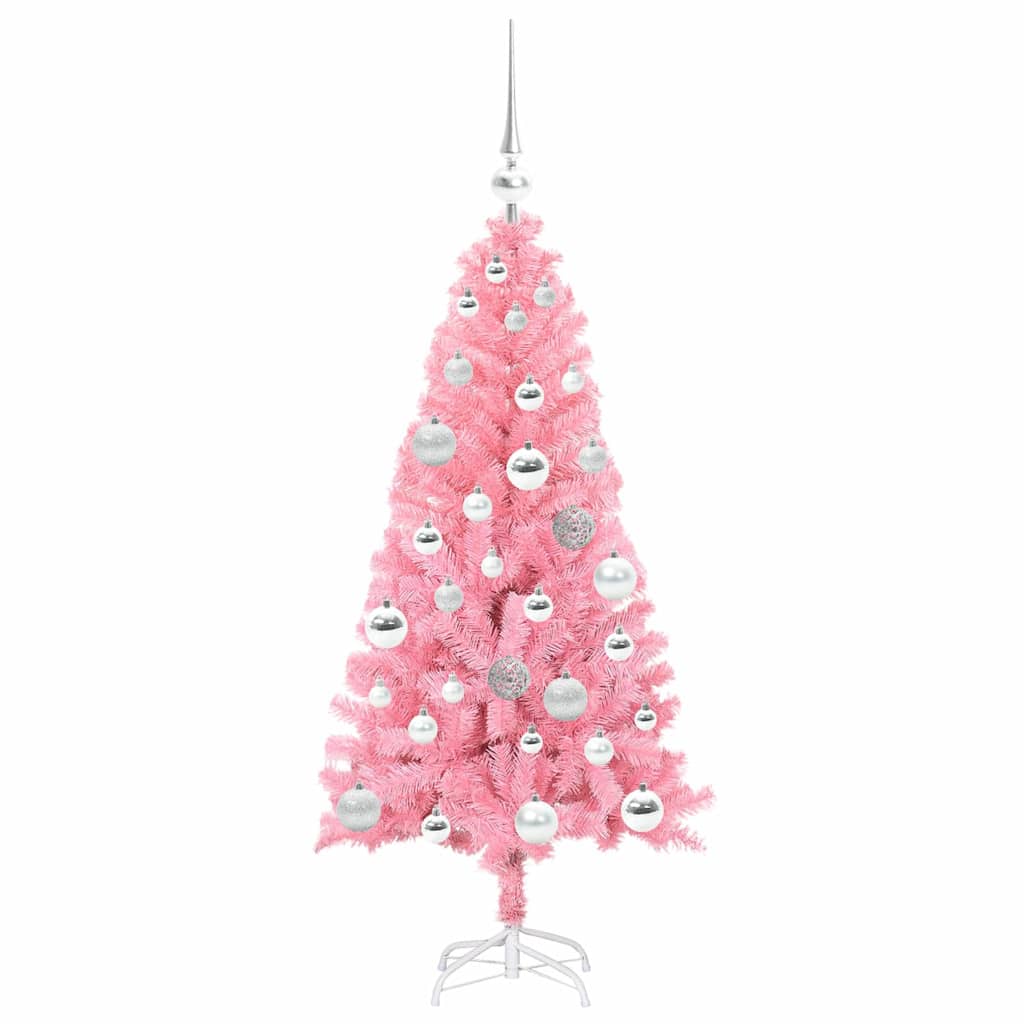 Karácsonyfa Rózsaszín 120 cm PVC