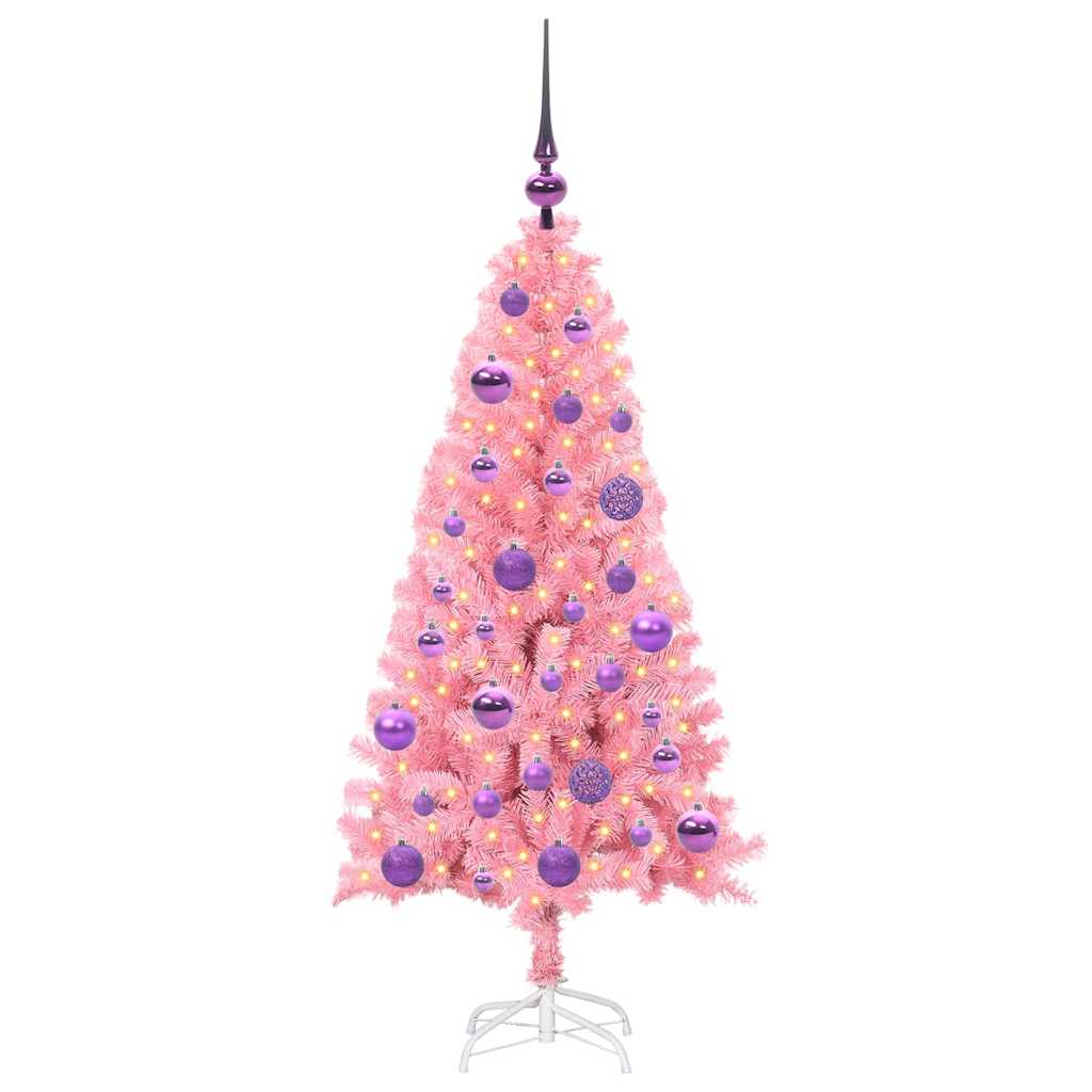 Karácsonyfa Rózsaszín 120 cm PVC