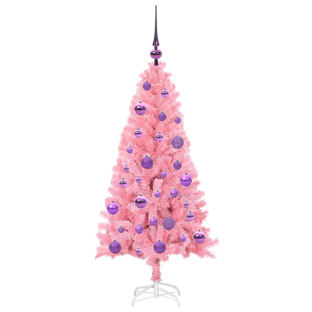 Karácsonyfa Rózsaszín 120 cm PVC
