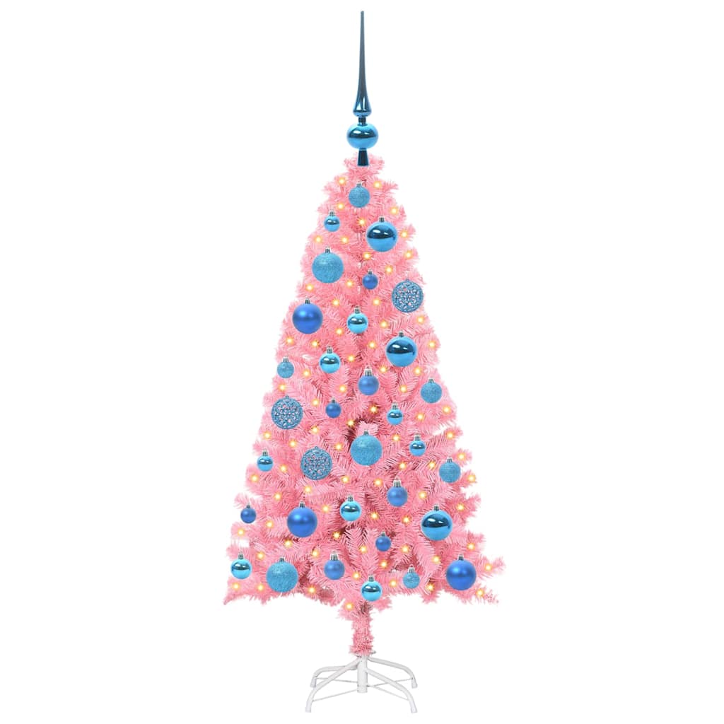 Karácsonyfa Rózsaszín 120 cm PVC