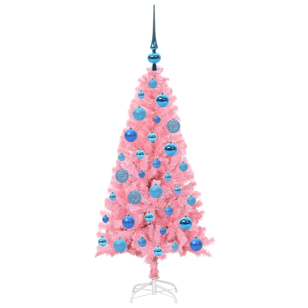 Karácsonyfa Rózsaszín 120 cm PVC
