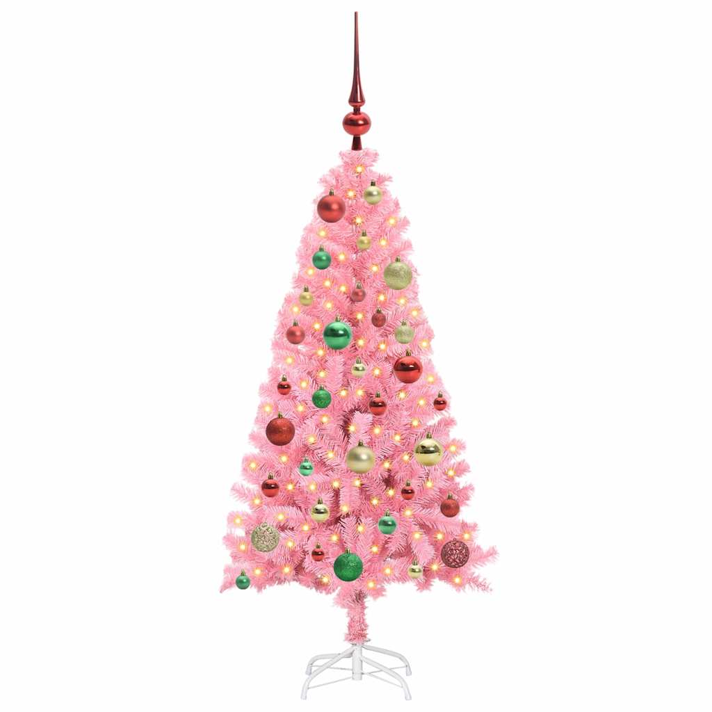 Karácsonyfa Rózsaszín 120 cm PVC