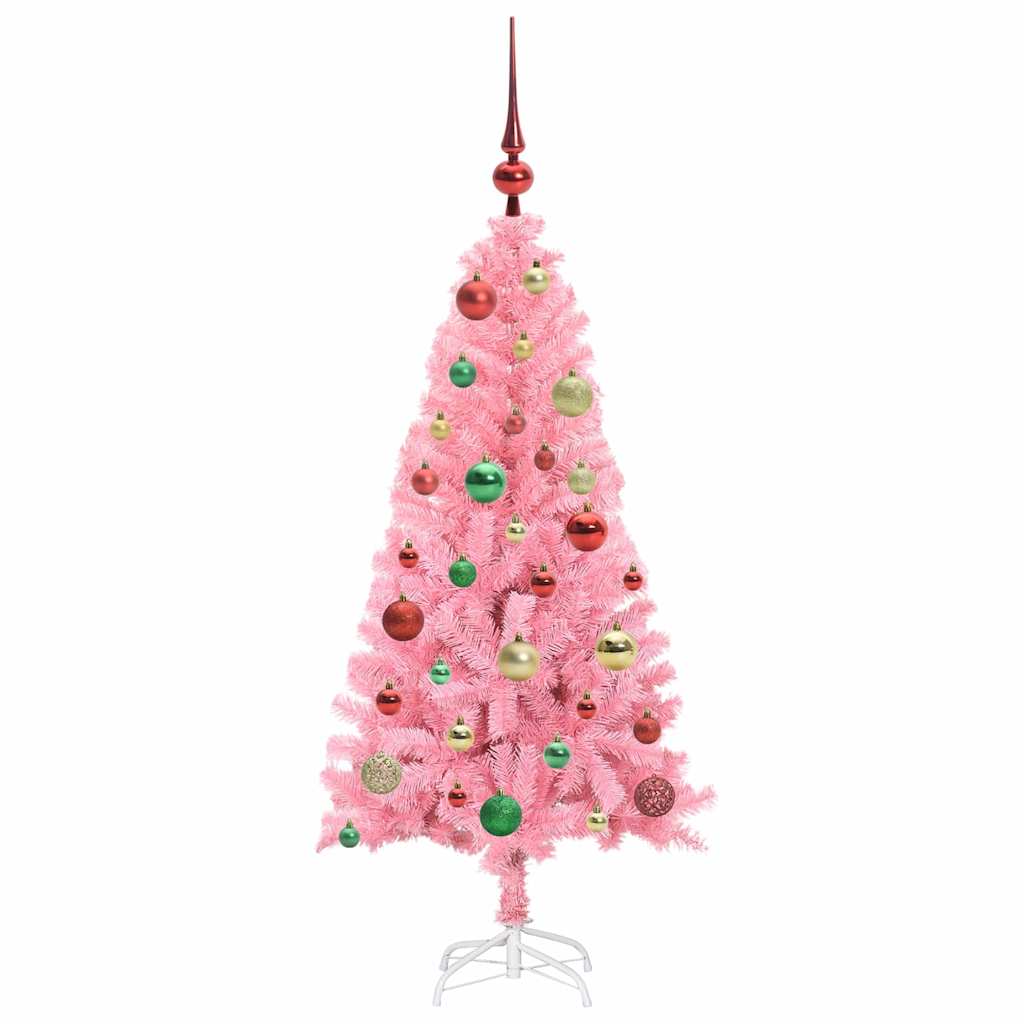 Karácsonyfa Rózsaszín 120 cm PVC