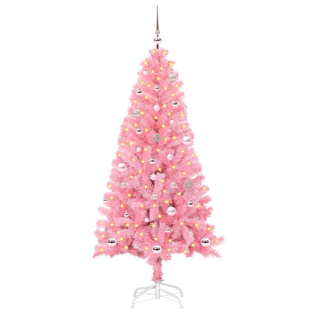 Karácsonyfa Rózsaszín 150 cm PVC