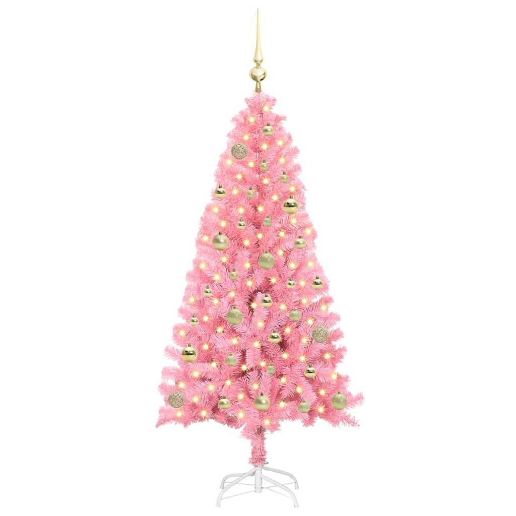 Karácsonyfa Rózsaszín 150 cm PVC