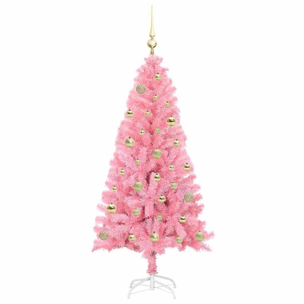 Karácsonyfa Rózsaszín 150 cm PVC