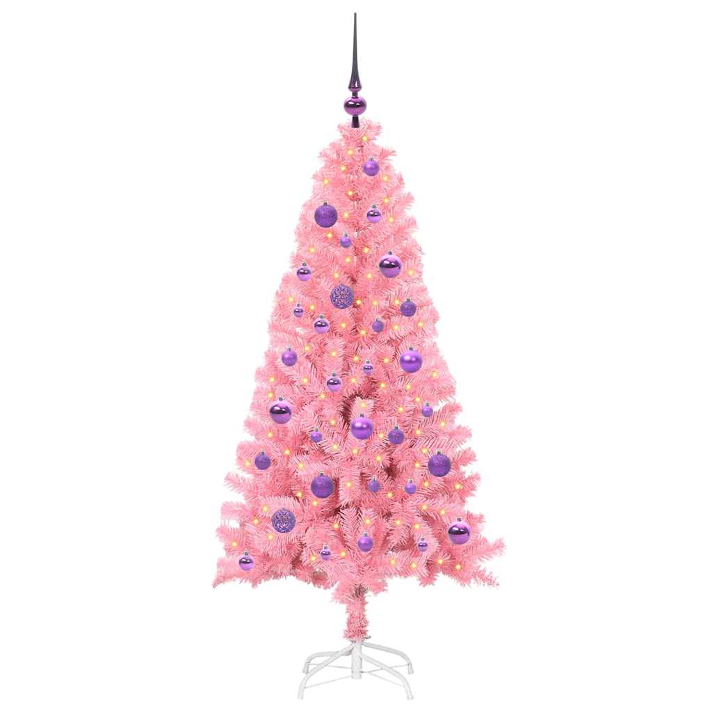 Karácsonyfa Rózsaszín 150 cm PVC