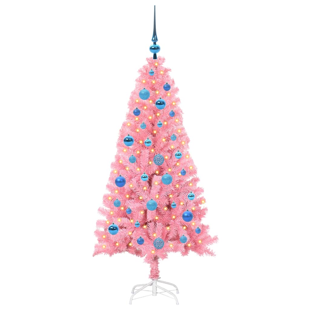 Karácsonyfa Rózsaszín 150 cm PVC