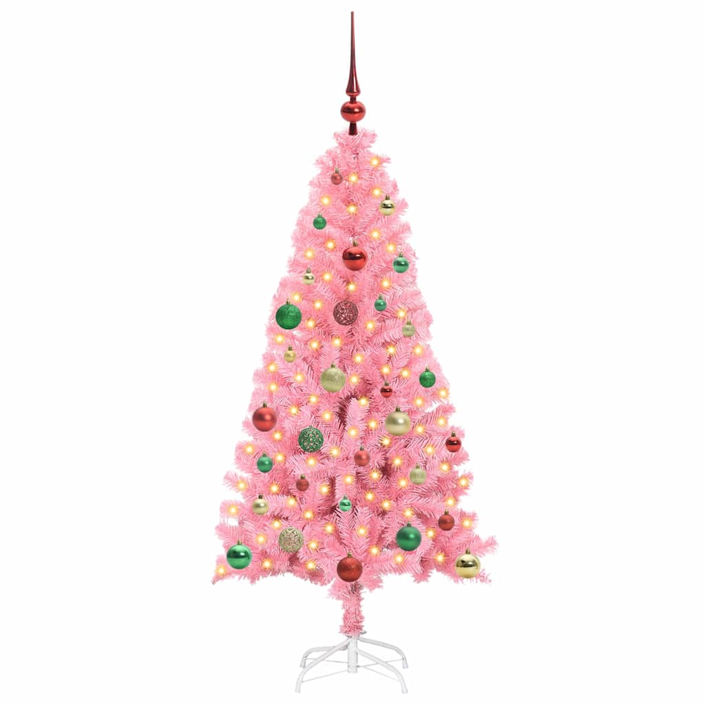 Karácsonyfa Rózsaszín 150 cm PVC
