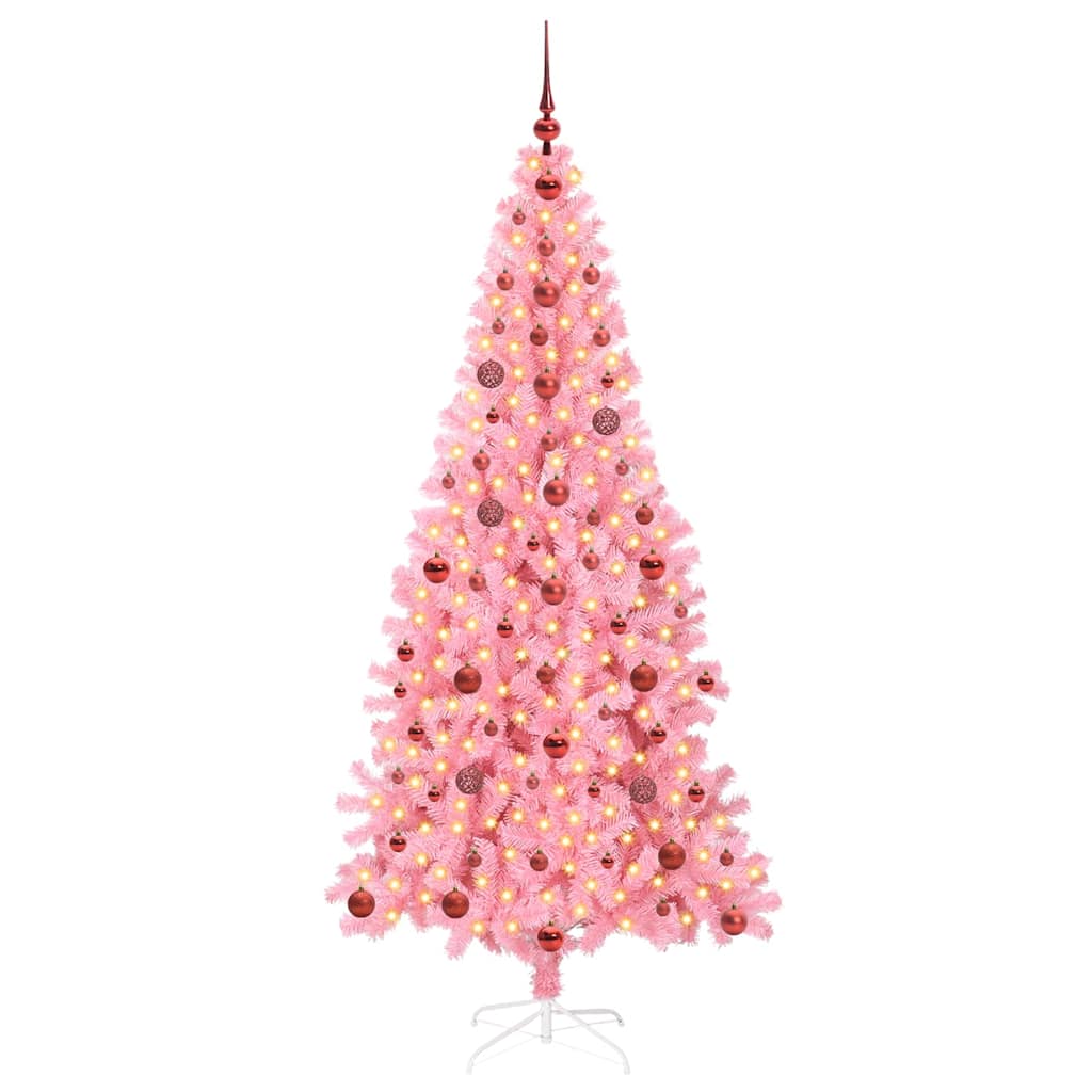 Karácsonyfa Rózsaszín 210 cm PVC