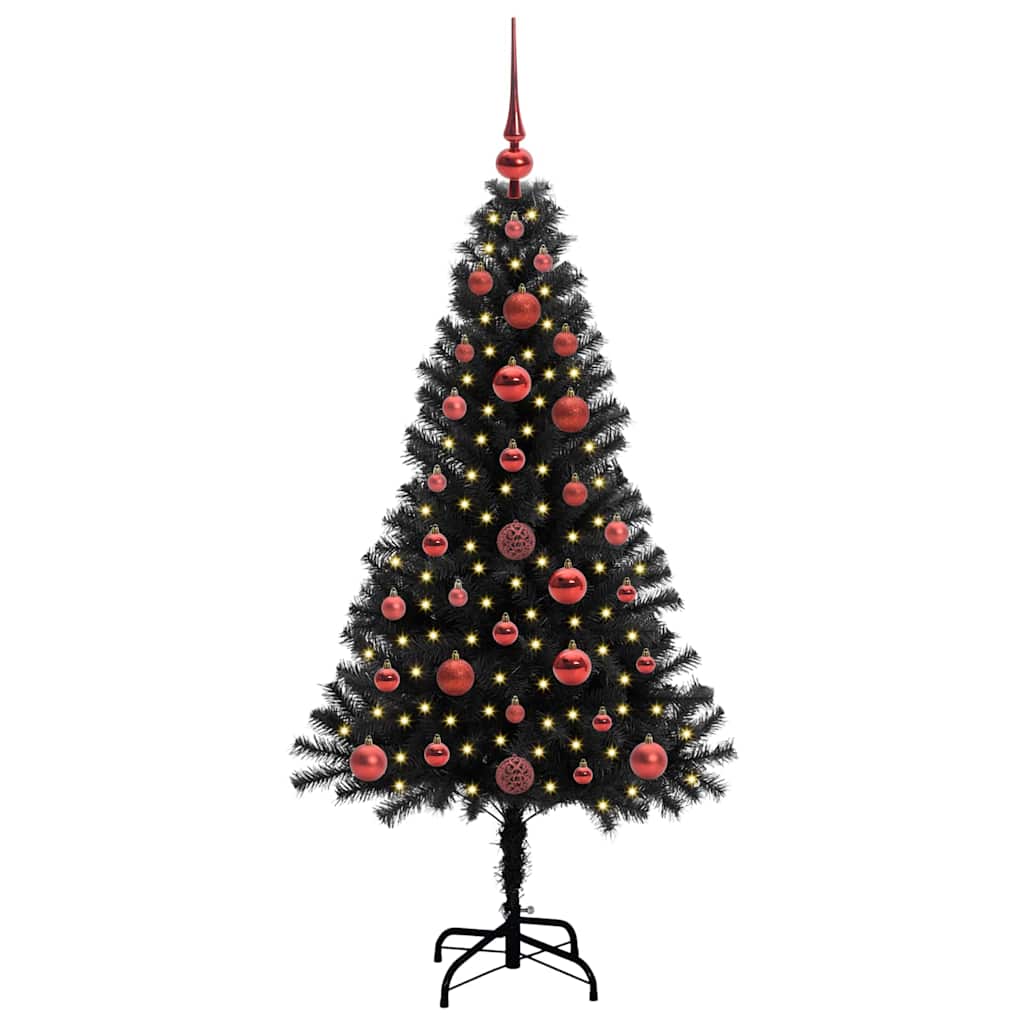 Karácsonyfa Fekete 120 cm PVC