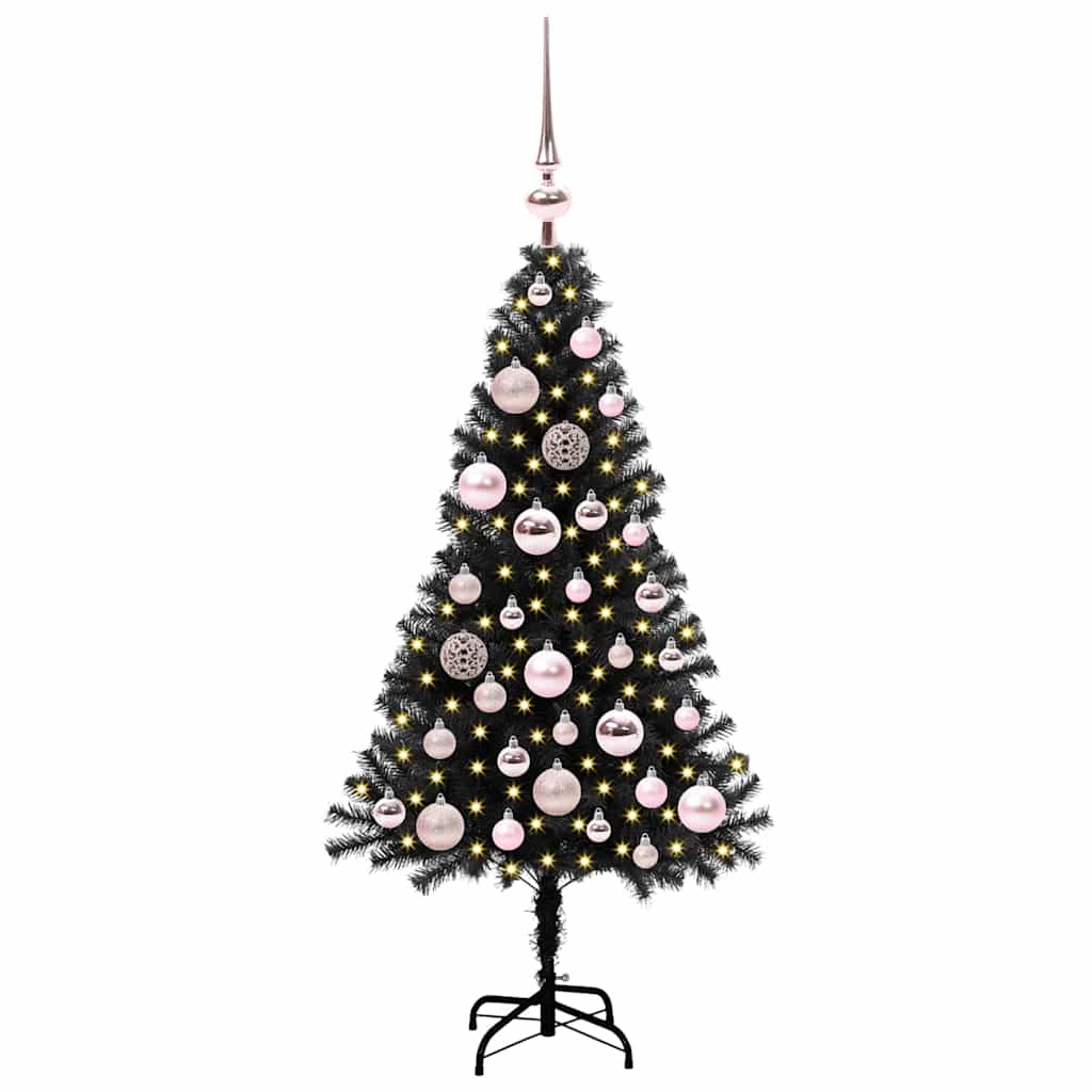 Karácsonyfa Fekete 120 cm PVC
