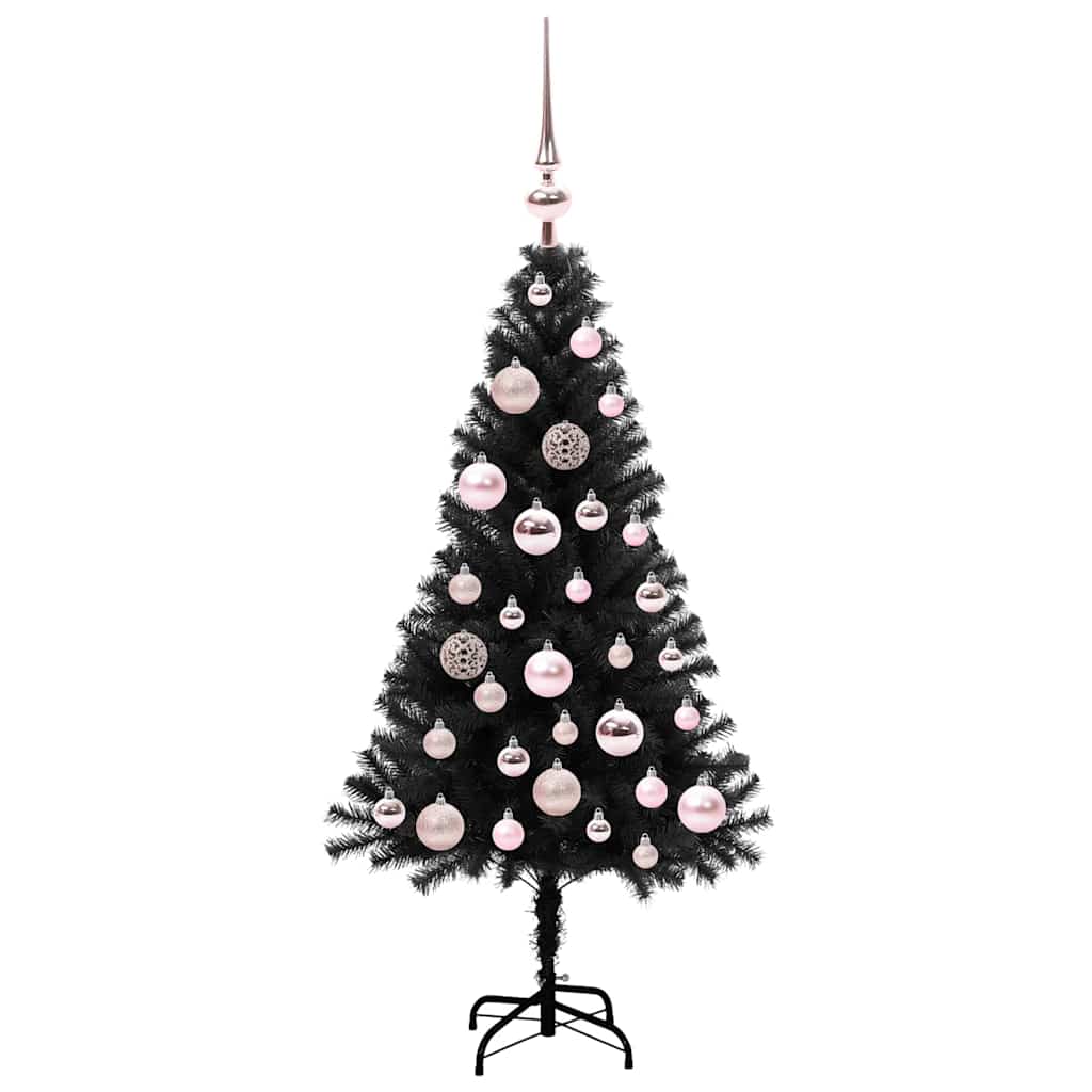 Karácsonyfa Fekete 120 cm PVC