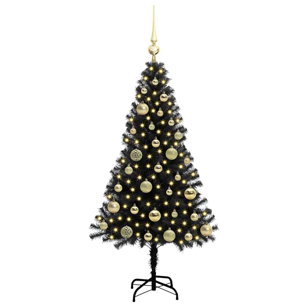 Karácsonyfa Fekete 120 cm PVC