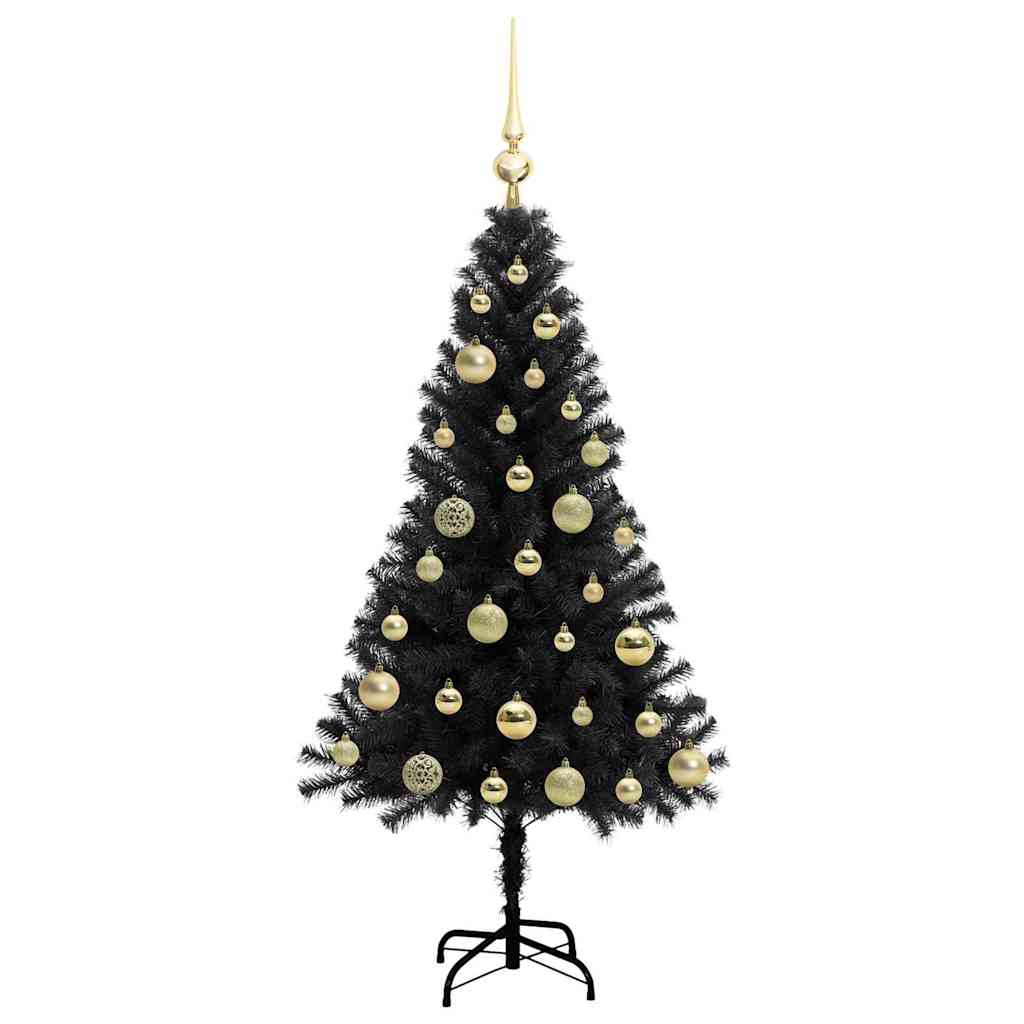 Karácsonyfa Fekete 120 cm PVC