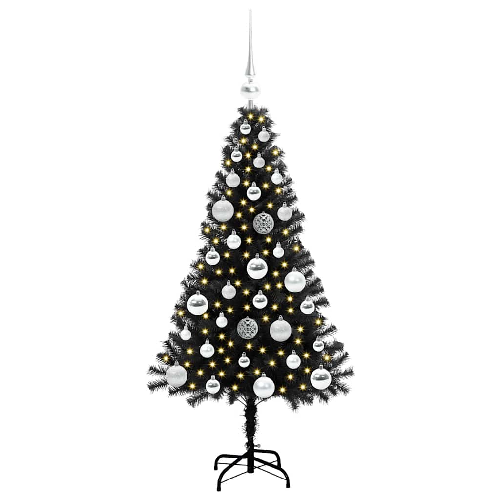 Karácsonyfa Fekete 120 cm PVC