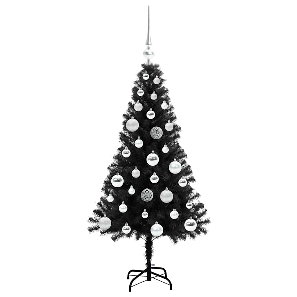 Karácsonyfa Fekete 120 cm PVC