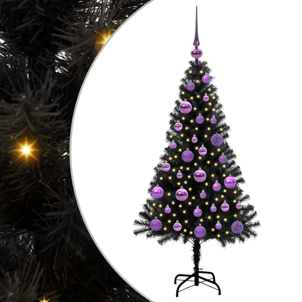 Karácsonyfa Fekete 120 cm PVC