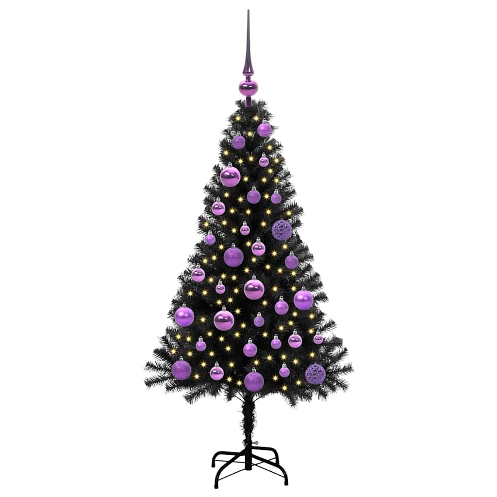Karácsonyfa Fekete 120 cm PVC