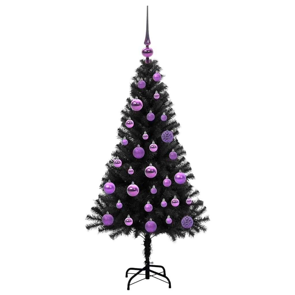 Karácsonyfa Fekete 120 cm PVC