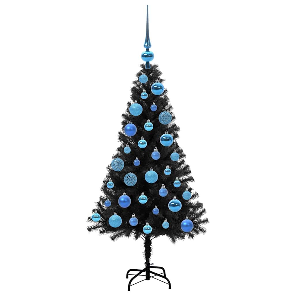 Karácsonyfa Fekete 120 cm PVC