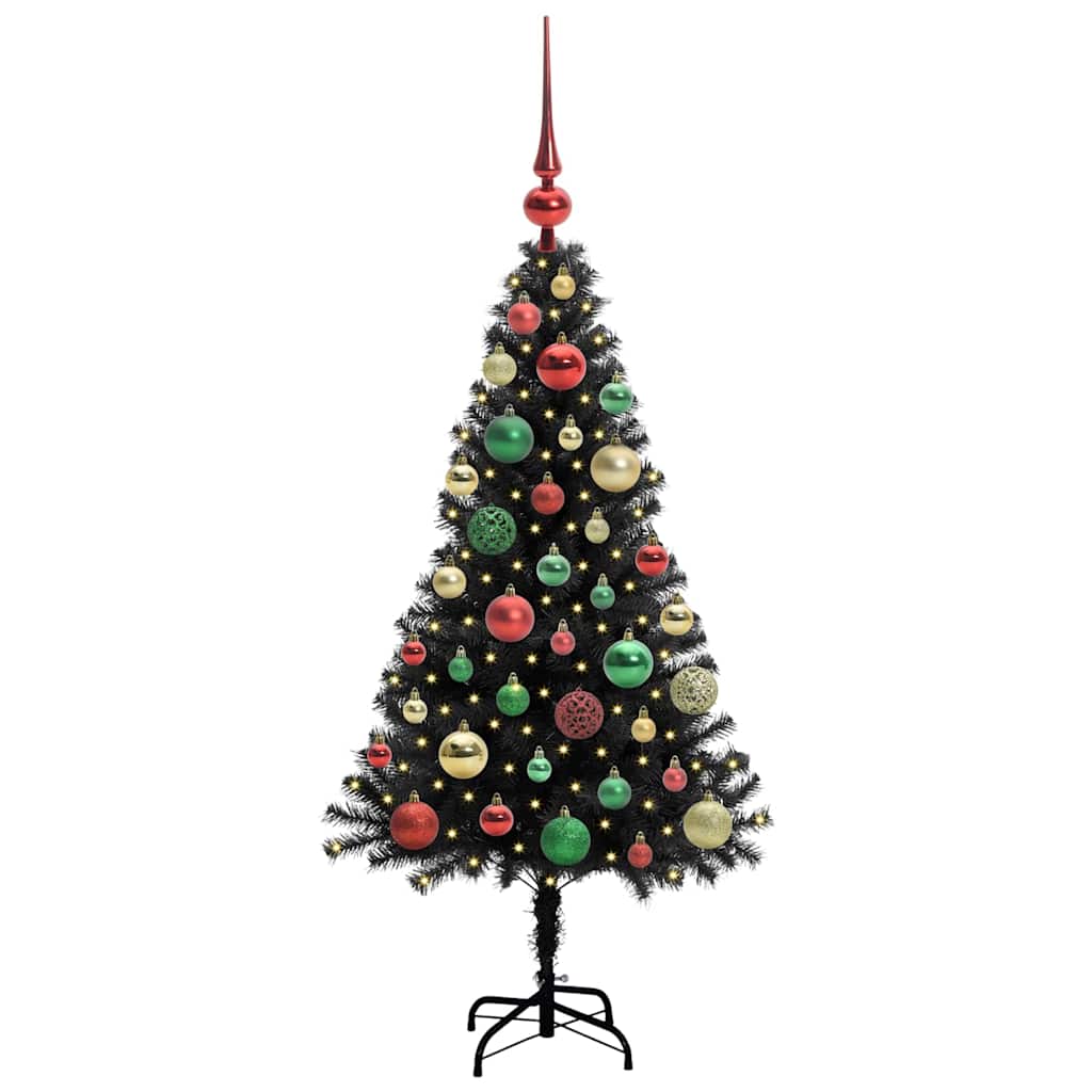 Karácsonyfa Fekete 120 cm PVC