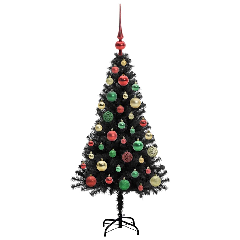 Karácsonyfa Fekete 120 cm PVC