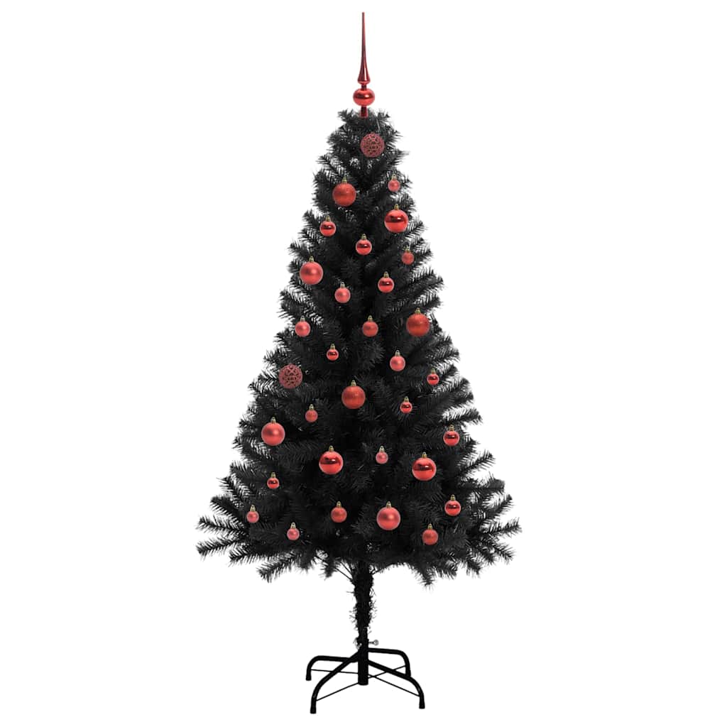Karácsonyfa Fekete 150 cm PVC
