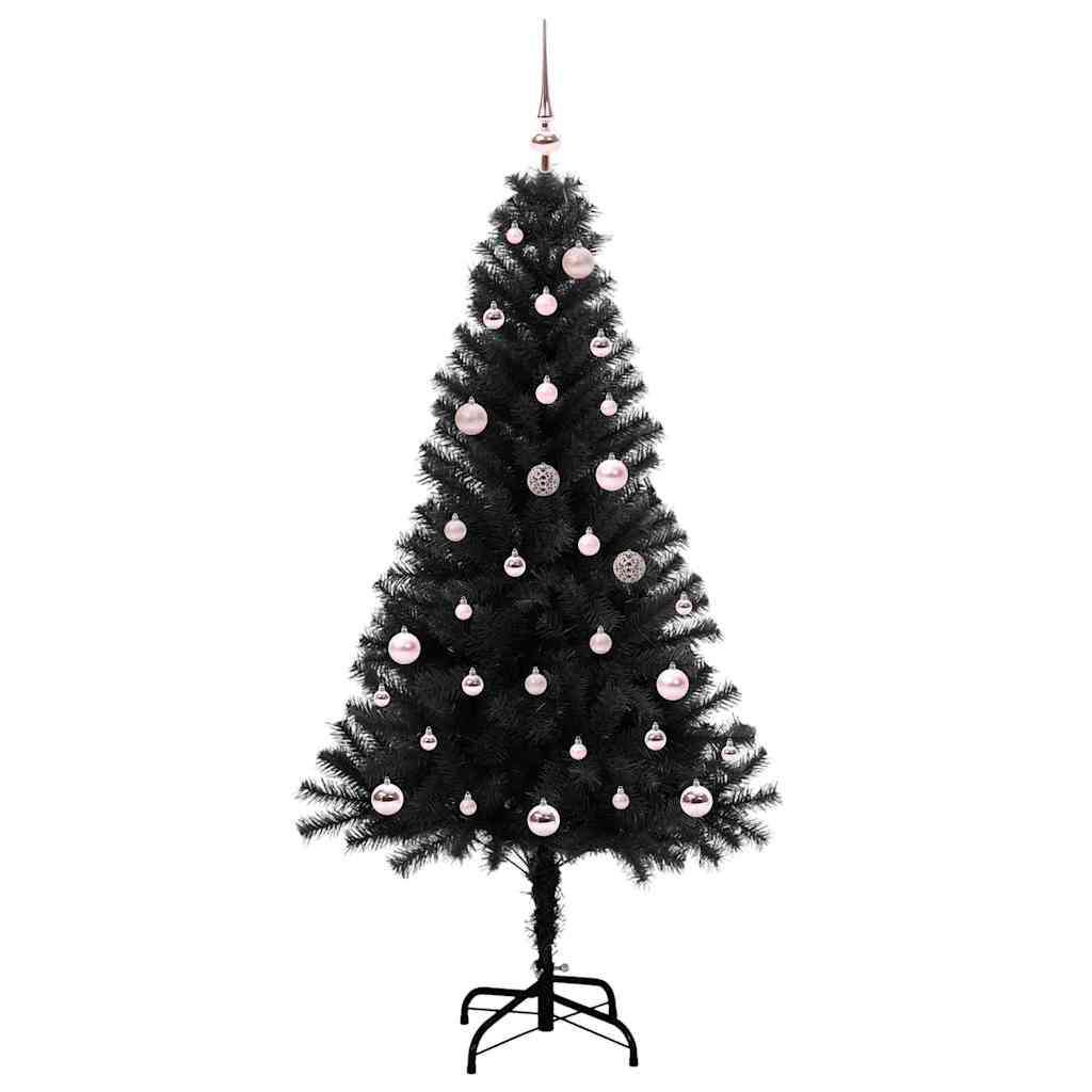 Karácsonyfa Fekete 150 cm PVC