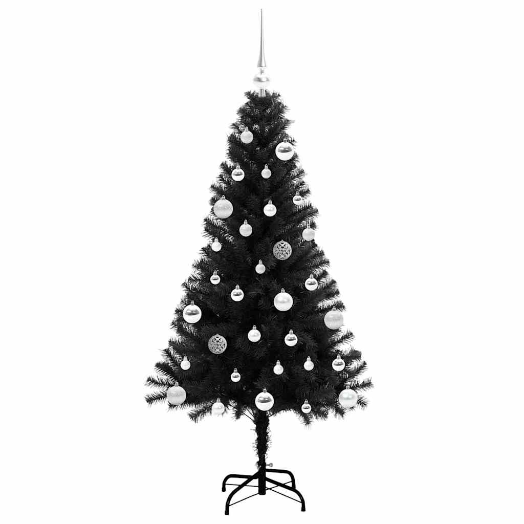 Karácsonyfa Fekete 150 cm PVC