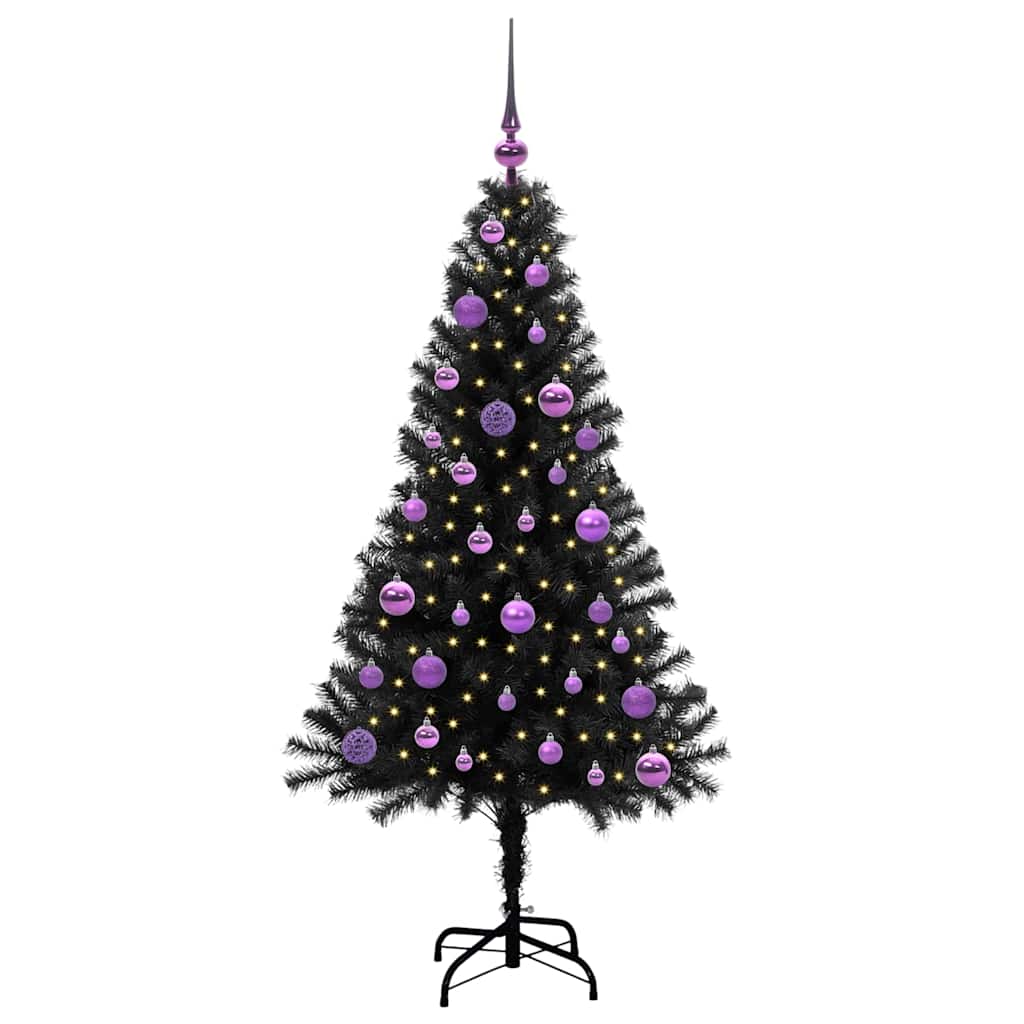 Karácsonyfa Fekete 150 cm PVC