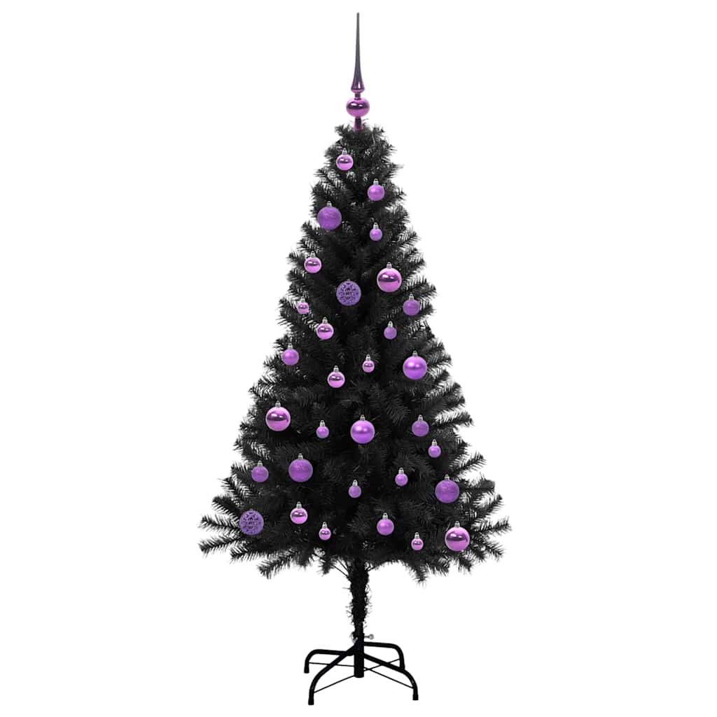 Karácsonyfa Fekete 150 cm PVC