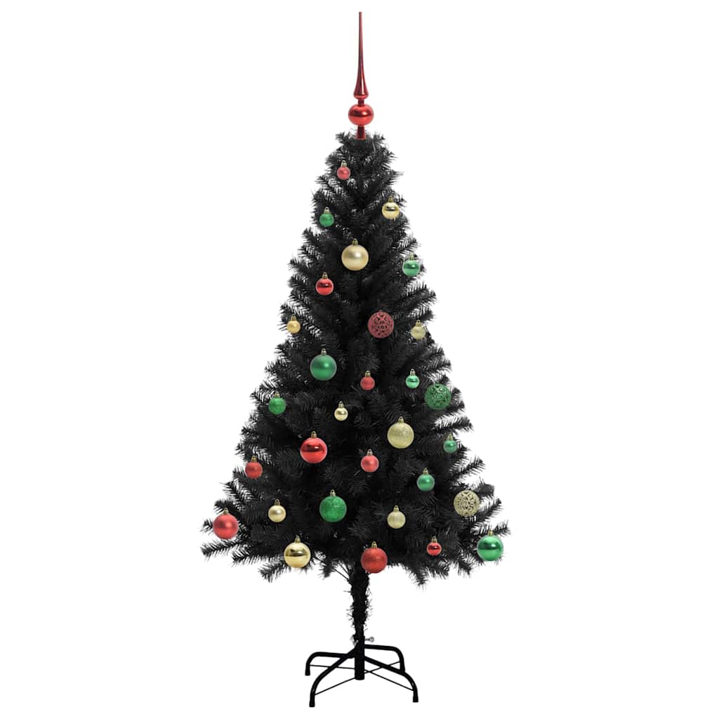 Karácsonyfa Fekete 150 cm PVC