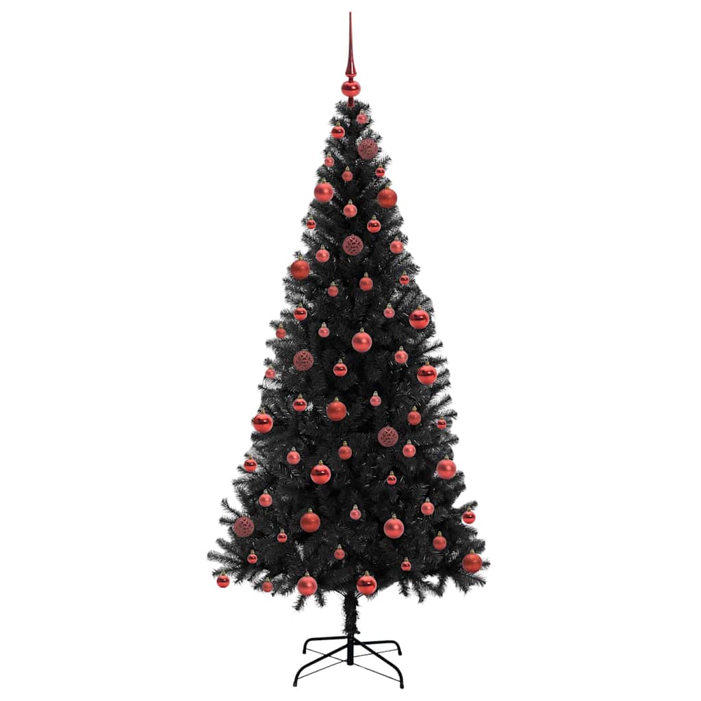 Karácsonyfa Fekete 180 cm PVC