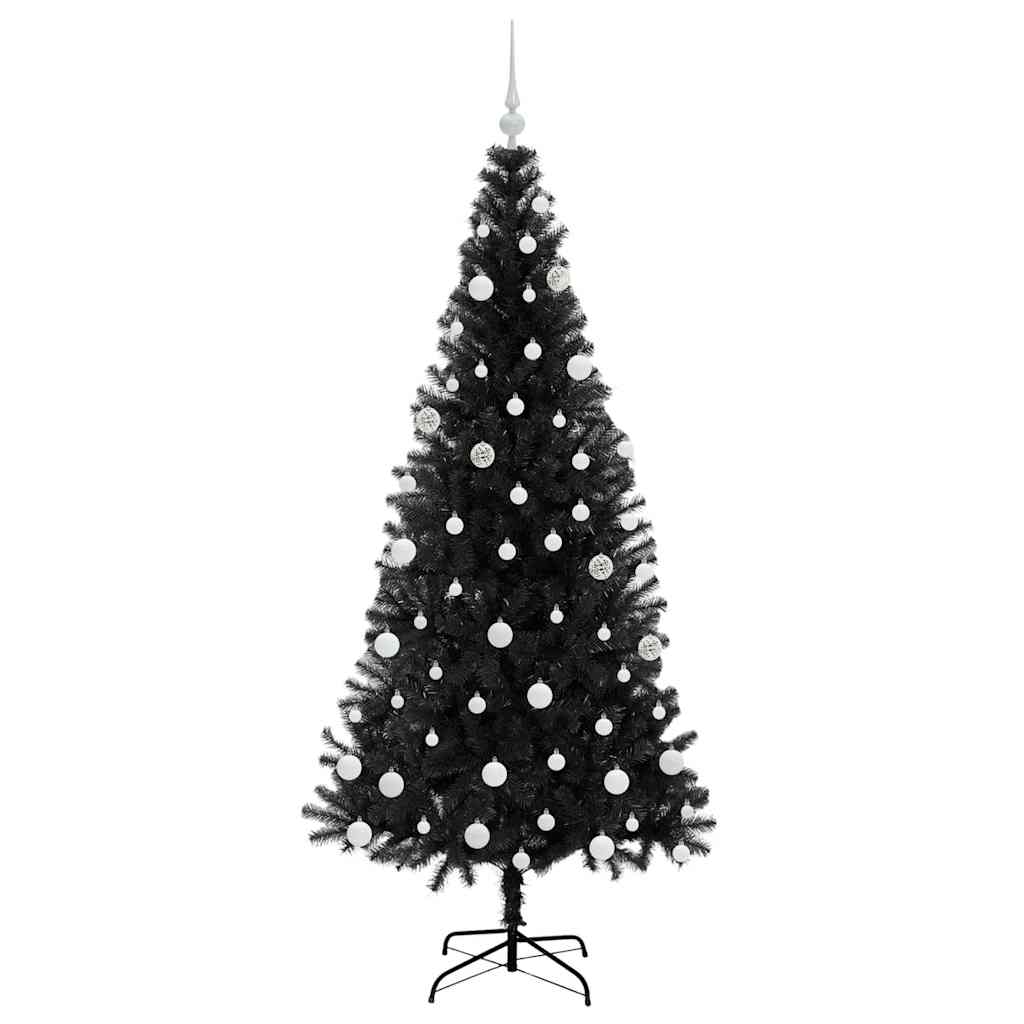 Karácsonyfa Fekete 180 cm PVC