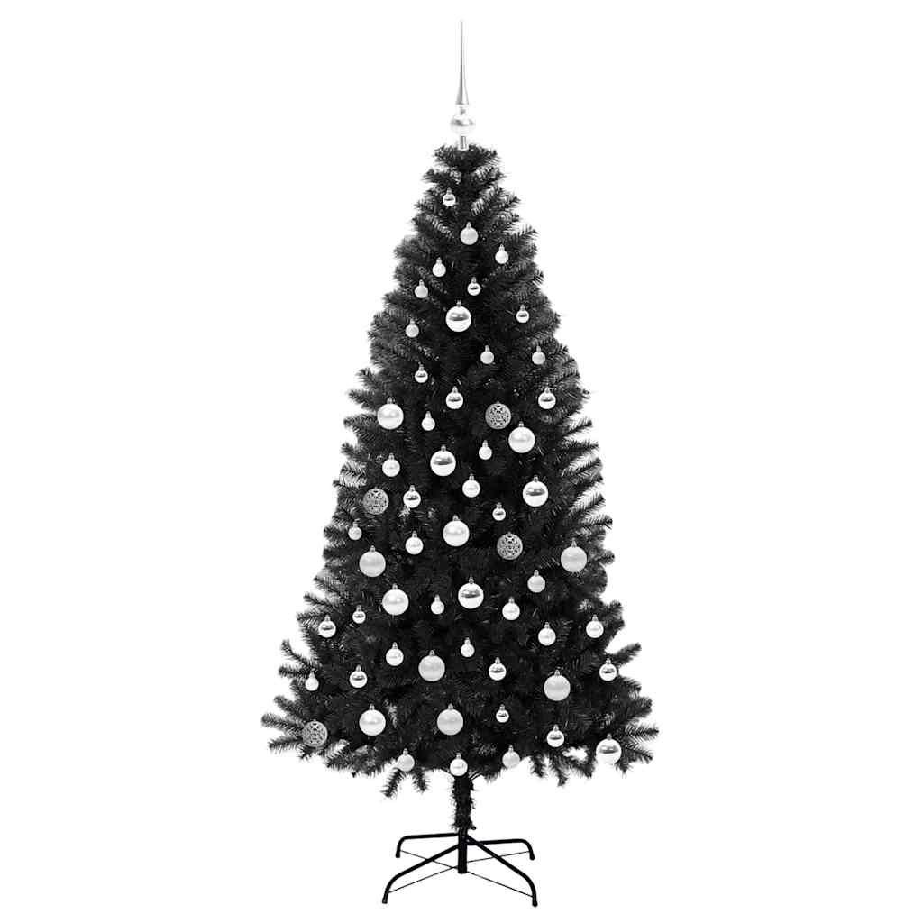 Karácsonyfa Fekete 180 cm PVC