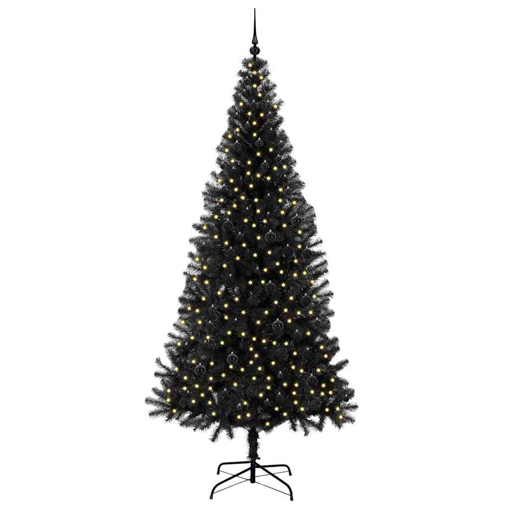 Karácsonyfa Fekete 240 cm PVC