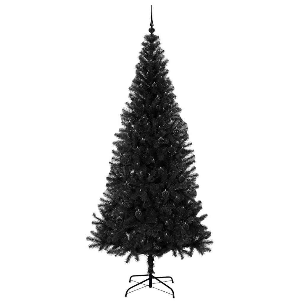 Karácsonyfa Fekete 240 cm PVC