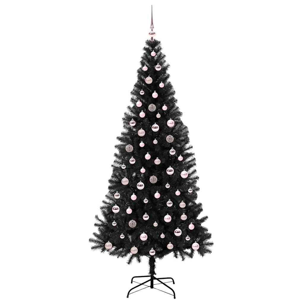 Karácsonyfa Fekete 240 cm PVC