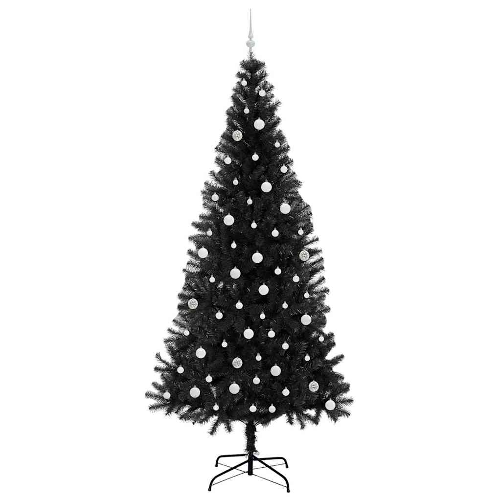 Karácsonyfa Fekete 240 cm PVC