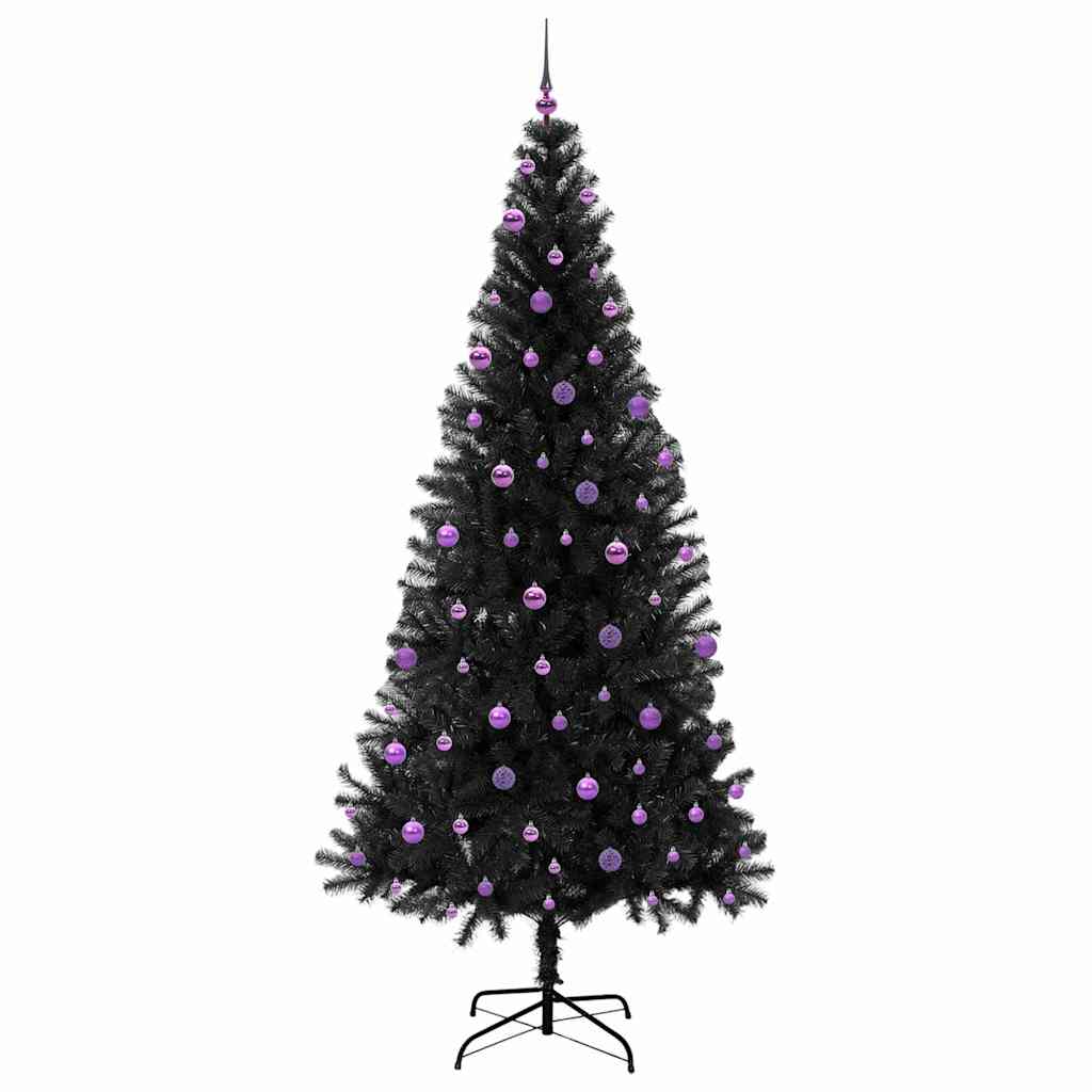Karácsonyfa Fekete 240 cm PVC