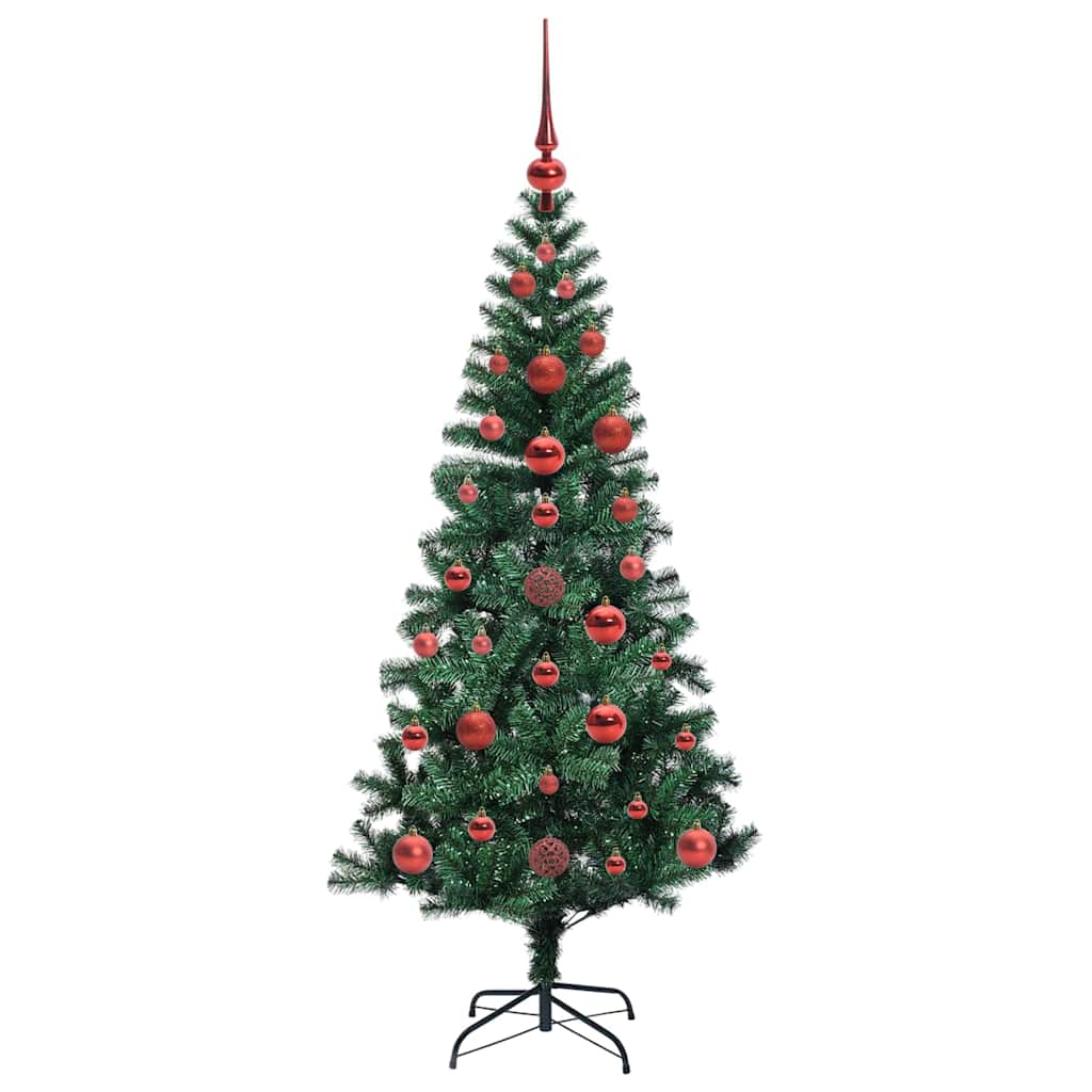 Mesterséges, előre világított karácsonyi fa Zöld 120 cm