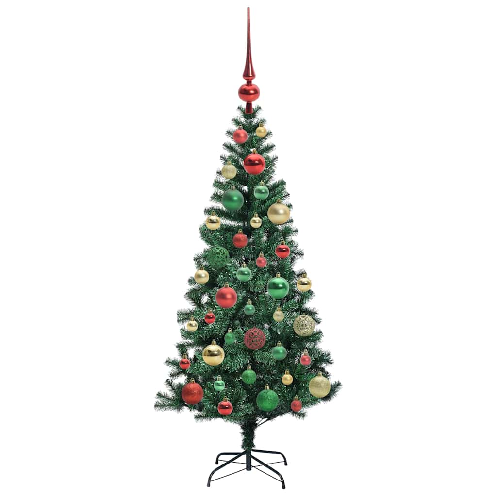 Mesterséges, előre világított karácsonyi fa Zöld 120 cm