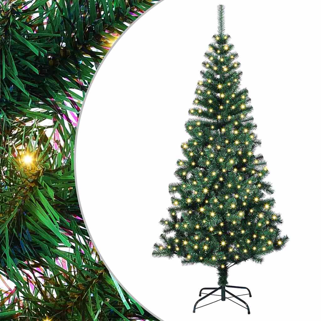 Mesterséges, előre világított karácsonyi fa Zöld 240 cm