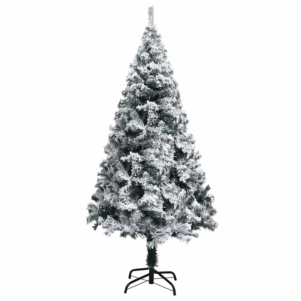 Mű karácsonyfa 150 LED-del Fehér 150 cm PVC és Acél és Műanyag